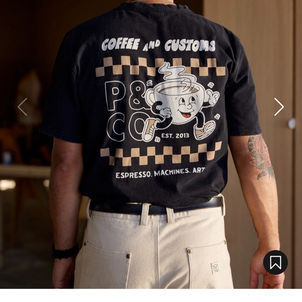 P&Co slow sundays coffee tee
